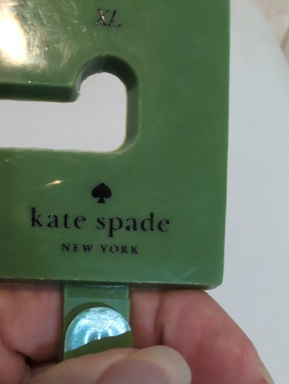 kate spade Blue And White reverseable Belt with Crystal Spade Buckle NWT